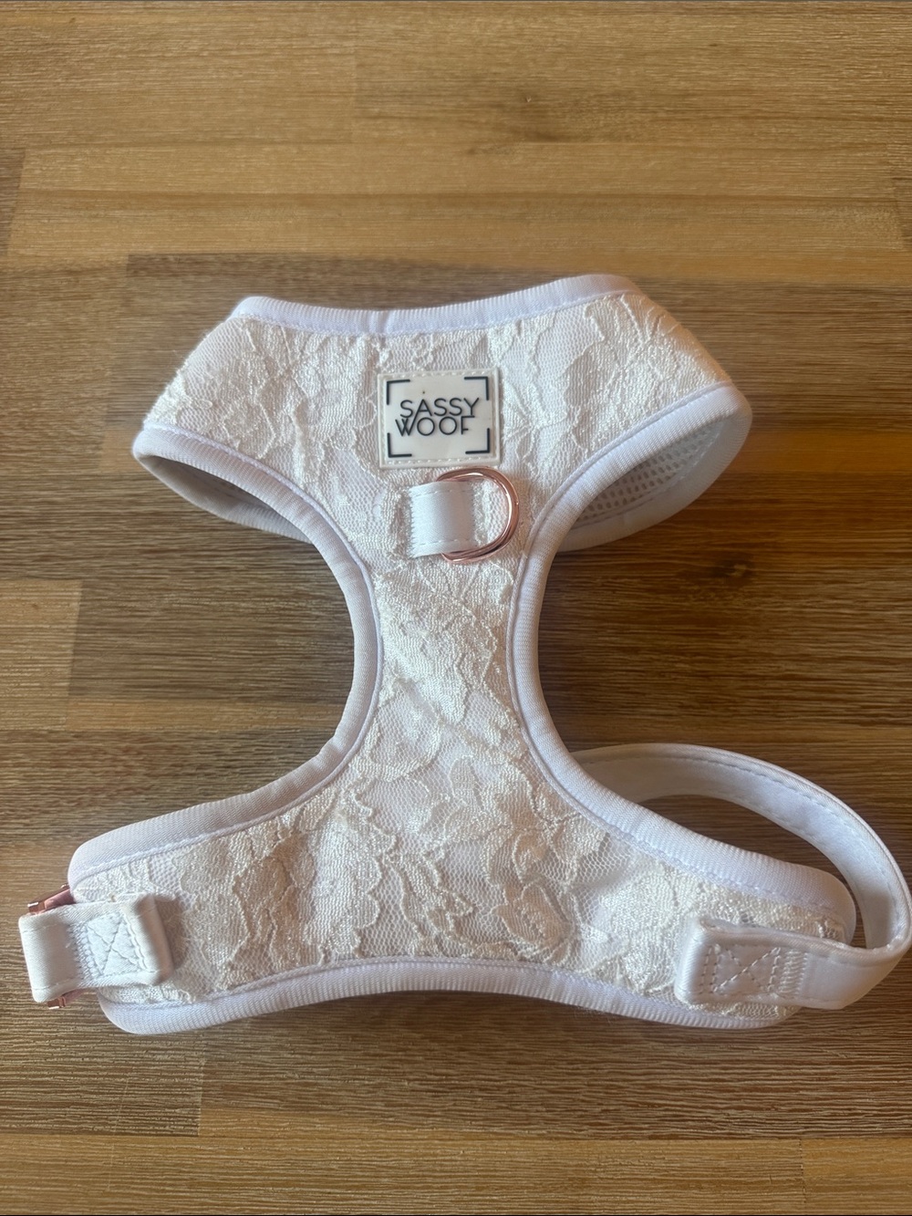 Sassy Wood Dog Adjustable wedding Harness and leash - Pup of Honor - Picture 2 of 8